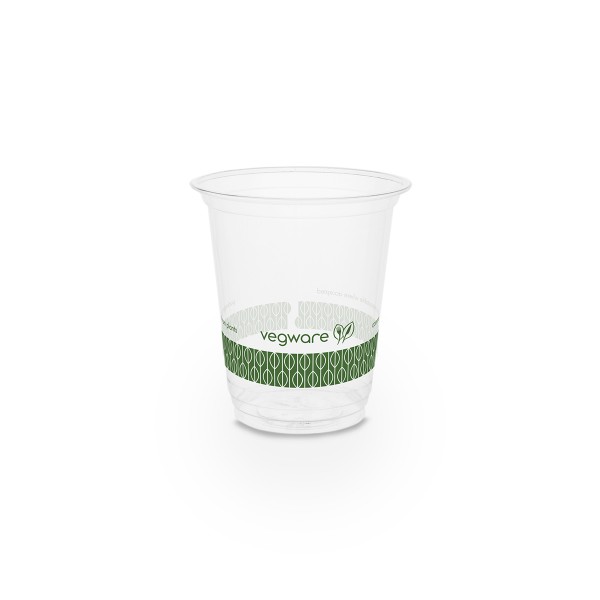 Vegware 76-Series Cold Cup, 7 oz, Clear/Green, 1,000/Carton