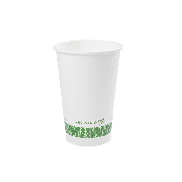Vegware - 16oz white classic hot cup, Hot Cups